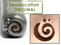 Spiral 3 Dots Design Stamp - Beaducation Original Spiral 3 Dots Design Stamp - Beaducation Original