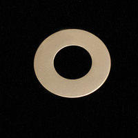Gold Filled Washer, 1" OD 1/2" ID, 24g Gold Filled Washer, 1" OD 1/2" ID, 24g
