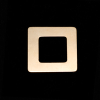 Gold Filled Rounded Square Washer, 7/8" OD 1/2" ID, 22g Gold Filled Rounded Square Washer, 7/8" OD 1/2" ID, 22g