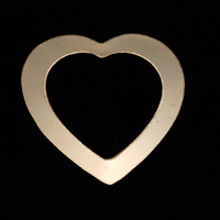 Gold Filled Large Heart Washer, 24g Gold Filled Large Heart Washer, 24g
