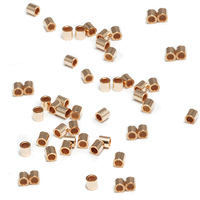 Gold Filled 2x2 Crimp Tubes, Pack of 50 Gold Filled 2x2 Crimp Tubes, Pack of 50