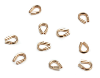 Gold Plated Wire Guards, Pack of 10 Gold Plated Wire Guards, Pack of 10