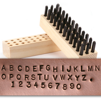 USA Made Block Uppercase Letter & Number Stamp Set 3/32" (2.4mm) USA Made Block Uppercase Letter & Number Stamp Set 3/32" (2.4mm)