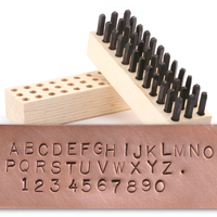 USA Made Block Uppercase Letter & Number Stamp Set 1/8" (3.2mm) USA Made Block Uppercase Letter & Number Stamp Set 1/8" (3.2mm)