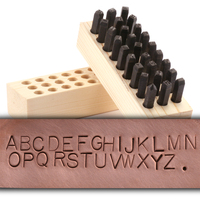 USA Made Block Uppercase Letter Stamp Set 3/16" (4.8mm) USA Made Block Uppercase Letter Stamp Set 3/16" (4.8mm)