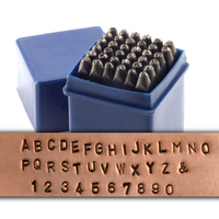 Economy Block Uppercase Letter & Number Stamp Set 1/16" (1.6mm) Economy Block Uppercase Letter & Number Stamp Set 1/16" (1.6mm)
