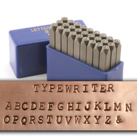 Typewriter Uppercase Letter Stamp Set 1/8" (3.2mm) Typewriter Uppercase Letter Stamp Set 1/8" (3.2mm)