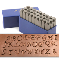 Fancy Uppercase Letter Stamp Set 1/4" (6mm) Fancy Uppercase Letter Stamp Set 1/4" (6mm)