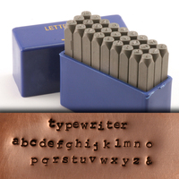 Typewriter Lowercase Letter Stamp Set 5/64" (2mm) Typewriter Lowercase Letter Stamp Set 5/64" (2mm)