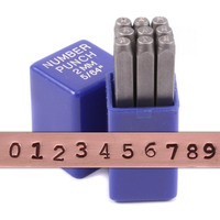 Typewriter Number Stamp Set 5/64" (2mm) Typewriter Number Stamp Set 5/64" (2mm)