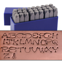 Dots Uppercase Letter Stamp Set 1/4" (6mm) Dots Uppercase Letter Stamp Set 1/4" (6mm)