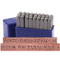 Dots Uppercase Letter Stamp Set 1/8" (3.2mm) Dots Uppercase Letter Stamp Set 1/8" (3.2mm)