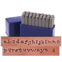 Dots Lowercase Letter Stamp Set 1/8" (3.2mm) Dots Lowercase Letter Stamp Set 1/8" (3.2mm)