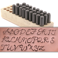 Script Monogram Uppercase Letter Stamp Set (8mm) Script Monogram Uppercase Letter Stamp Set (8mm)
