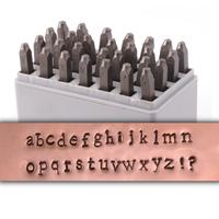 Newsprint Lowercase Set for Stainless Steel 1/8" (3mm) Newsprint Lowercase Set for Stainless Steel 1/8" (3mm)