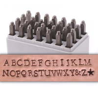 Newsprint Uppercase Set for Stainless Steel 1/8" (3mm) Newsprint Uppercase Set for Stainless Steel 1/8" (3mm)