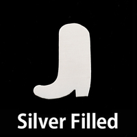 Silver Filled Cowboy Boot, 24g Silver Filled Cowboy Boot, 24g