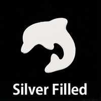 Silver Filled Dolphin, 24g Silver Filled Dolphin, 24g