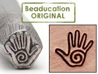 Spiral Hand Design Stamp - Beaducation Original Spiral Hand Design Stamp - Beaducation Original