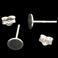 Sterling Silver Flat Pad with Post Earrings Sterling Silver Flat Pad with Post Earrings