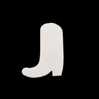 Sterling Silver Cowboy Boot, 24g Sterling Silver Cowboy Boot, 24g