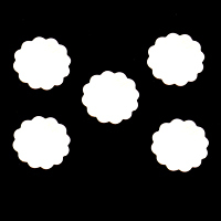 Sterling Silver Scalloped 1/2" Circle, 24g Sterling Silver Scalloped 1/2" Circle, 24g