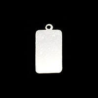 Sterling Silver Rectangle w/ Top Loop (18mm x 10.5mm), 24g Sterling Silver Rectangle w/ Top Loop (18mm x 10.5mm), 24g