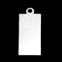 Sterling Silver Rectangle w/Top Loop (24mm x 11.5mm), 24g Sterling Silver Rectangle w/Top Loop (24mm x 11.5mm), 24g
