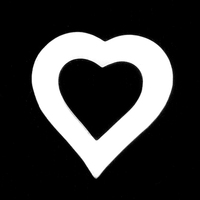 Sterling Silver Small Heart Washer, 24g Sterling Silver Small Heart Washer, 24g