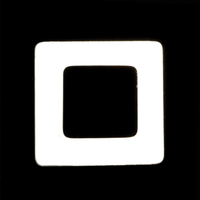 Sterling Silver Rounded Square Washer, 7/8" OD 1/2" ID, 22g Sterling Silver Rounded Square Washer, 7/8" OD 1/2" ID, 22g