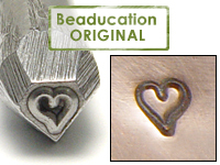 Tiny Heart Design Stamp- Beaducation Original Tiny Heart Design Stamp- Beaducation Original