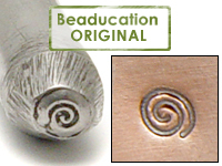 Tiny Spiral Design Stamp - Beaducation Original Tiny Spiral Design Stamp - Beaducation Original
