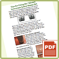 PRODUCT TIP PDF: Using Beaducation Original Letter Stamp Sets PRODUCT TIP PDF: Using Beaducation Original Letter Stamp Sets