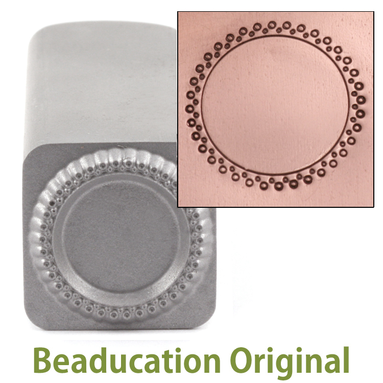2 Rows of Open Dots Circle Border Stamp-Beaducation Original 2 Rows of Open Dots Circle Border Stamp-Beaducation Original