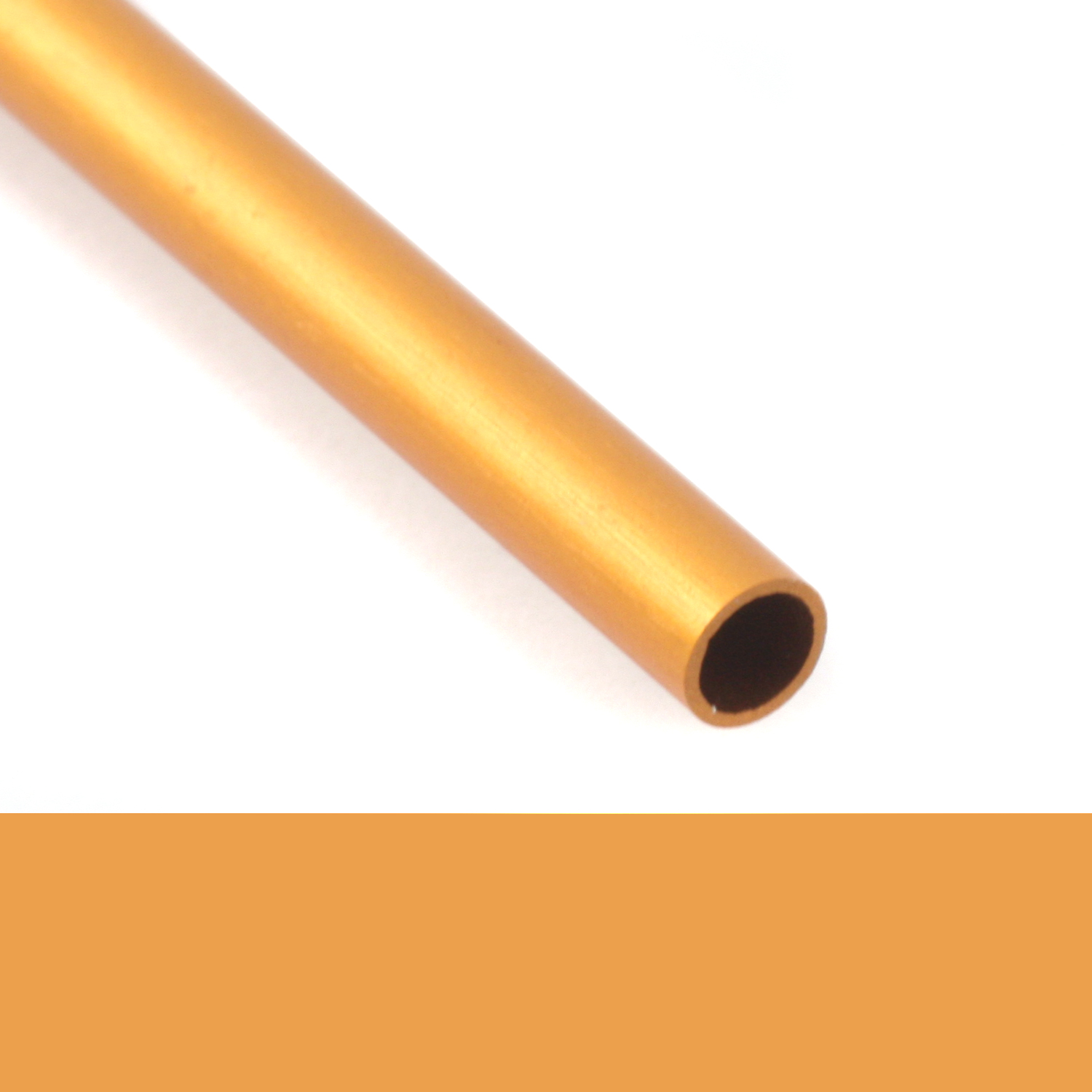 1/8" Anodized Aluminum Rivet Tube, 1 Ft, Gold 1/8" Anodized Aluminum Rivet Tube, 1 Ft, Gold