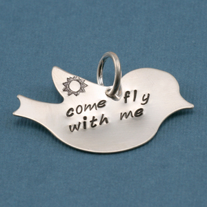 Metal Stamping Blanks Nickel Silver Winged Bird Blank, 24g