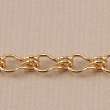 Chain & Clasps Gold Finish, Ladder Chain, 5mm x 2mm, by the Inch