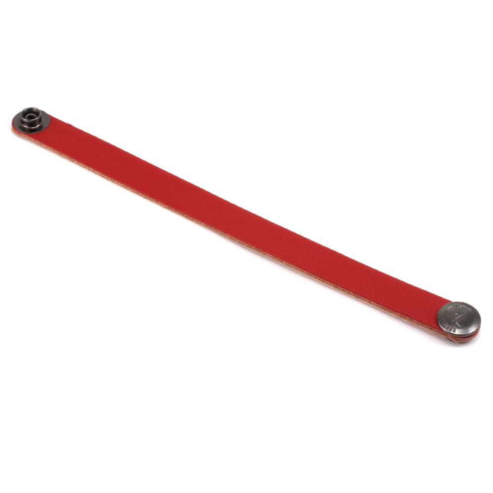 Leather Leather Bracelet 1/2" Red 6.5"
