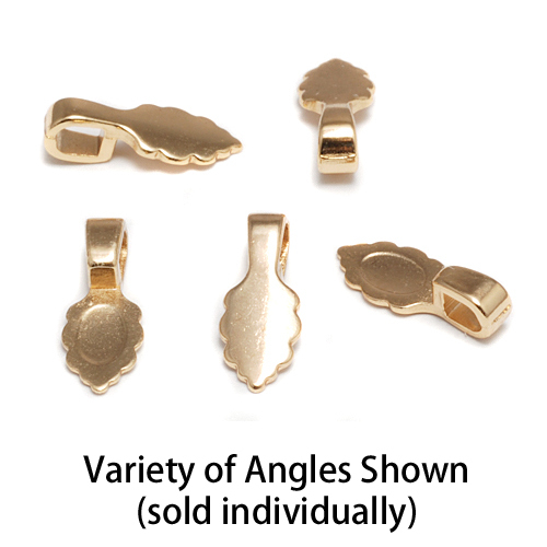 Rivets, Findings & Stringing Gold Plated Jewelry Bail