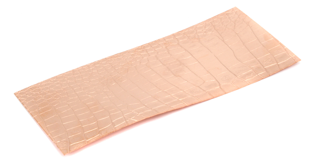 Wire & Sheet Metal Patterned Copper 24g Sheet Metal, Crocodile, 2.5" x 6"