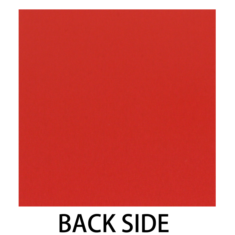 Anodized Aluminum Sheet, 3" X 3", 22g, Design W - Red