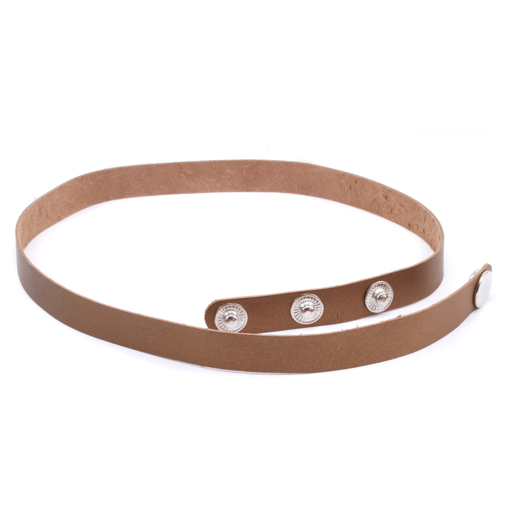 Leather Stampable Leather Wrap Around Bracelet 1/2" Adjustable, Bronze
