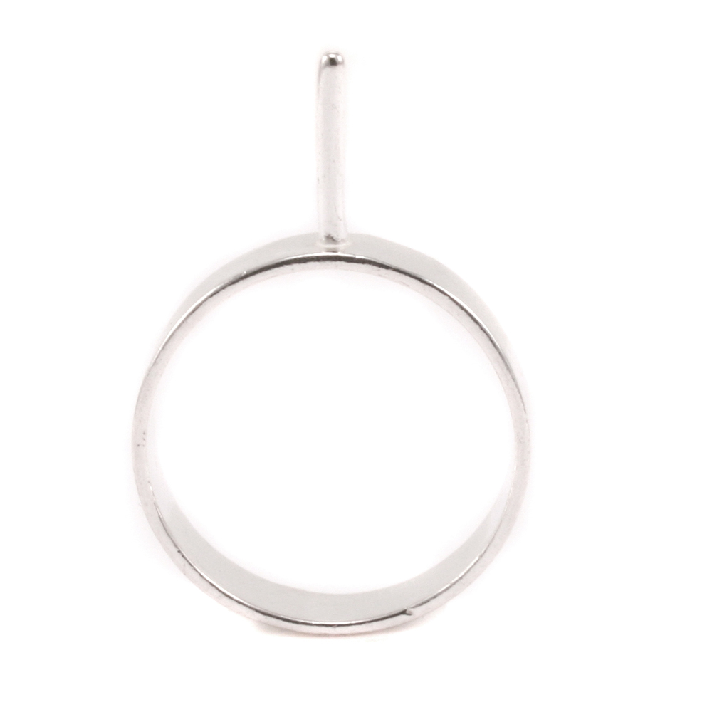 Silver Plated Rivetable Ring, SIZE 5