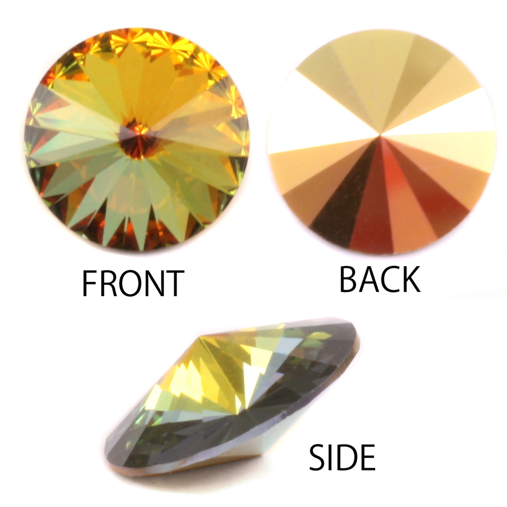 Crystals & Beads Swarovski Crystal Rivoli - Sahara 18mm
