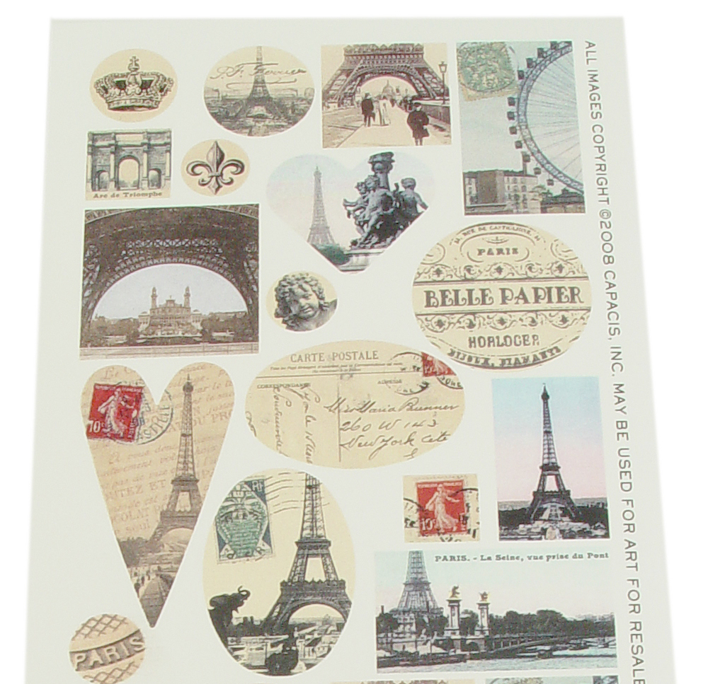 Paris Collage Sheet