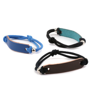 Leather Leather Bracelet Blank 1/2" x 2 1/4" Purple