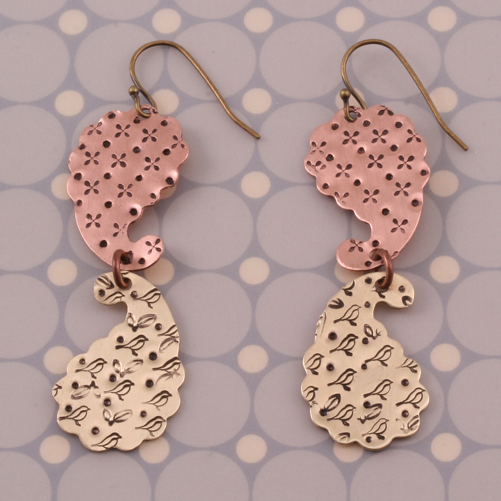 Metal Stamping Blanks Silver Filled Paisley, 24g