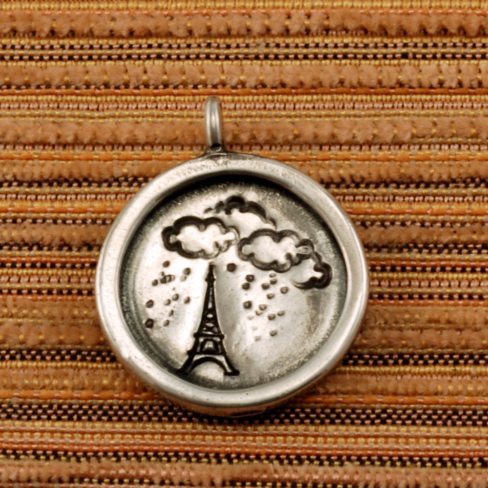 Metal Stamping Blanks Sterling Silver Circle with Smooth Raised Edge, 17.5mm (.69"), 19g