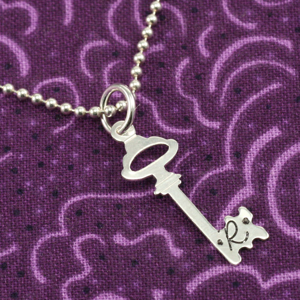 Metal Stamping Blanks Sterling Silver Small Key, 24g