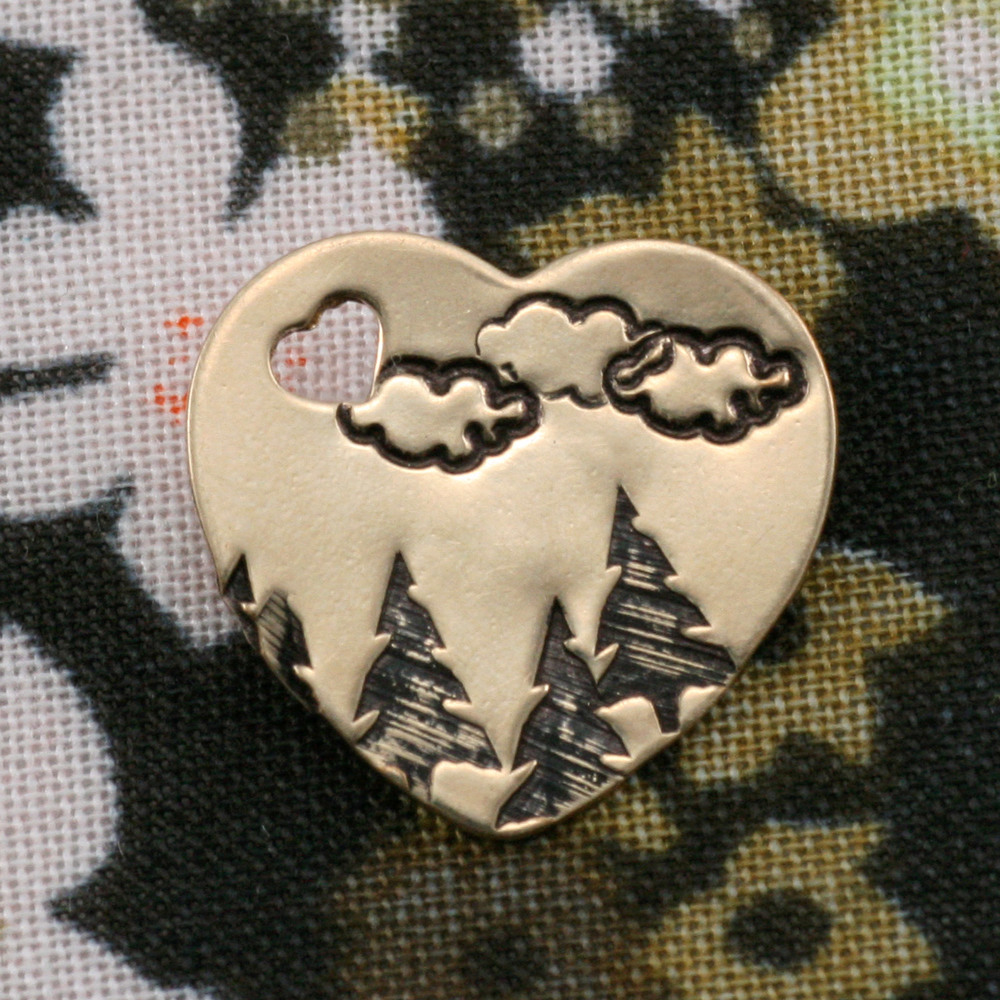 Metal Stamping Tools Sequoia Tree Design Stamp